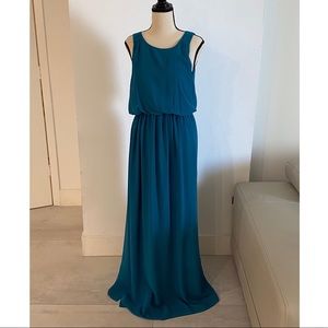 Long dress with open back